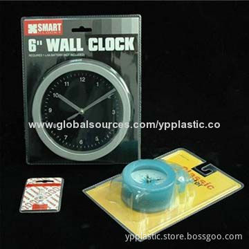 Heat sealed clamshell blister packaging for display